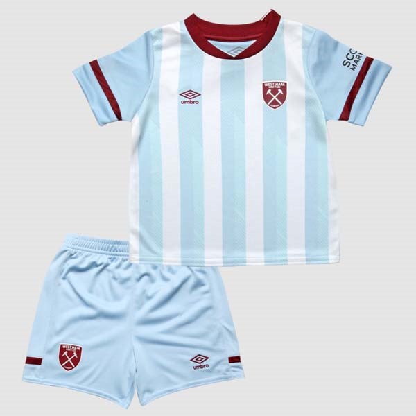 Tailandia Camiseta West Ham United Replica Segunda Ropa Niño 2021/22